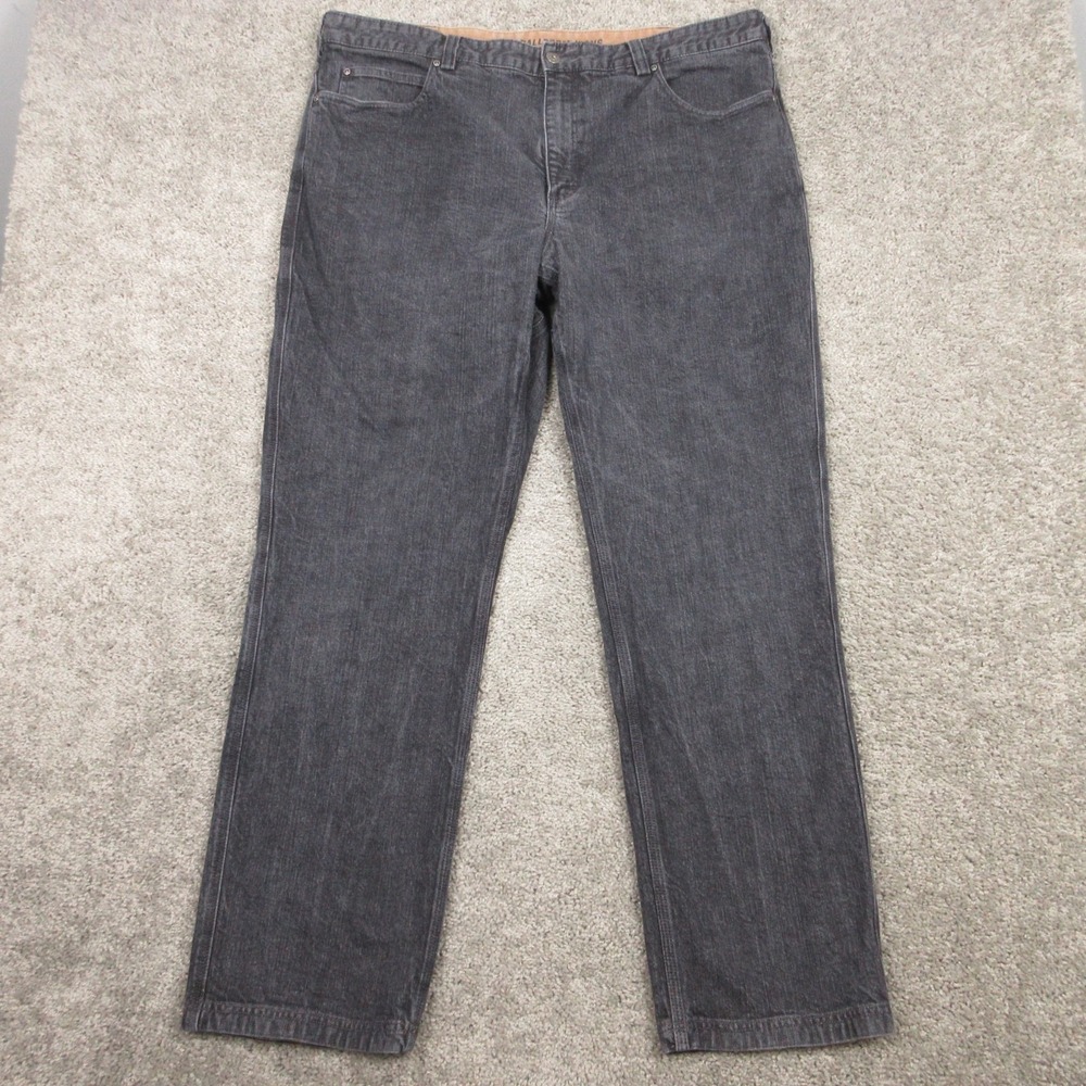 Duluth Jeans Mens 42x31 (Tag 42x34) Black Flex‎ Ballroom Workwear Denim Pants